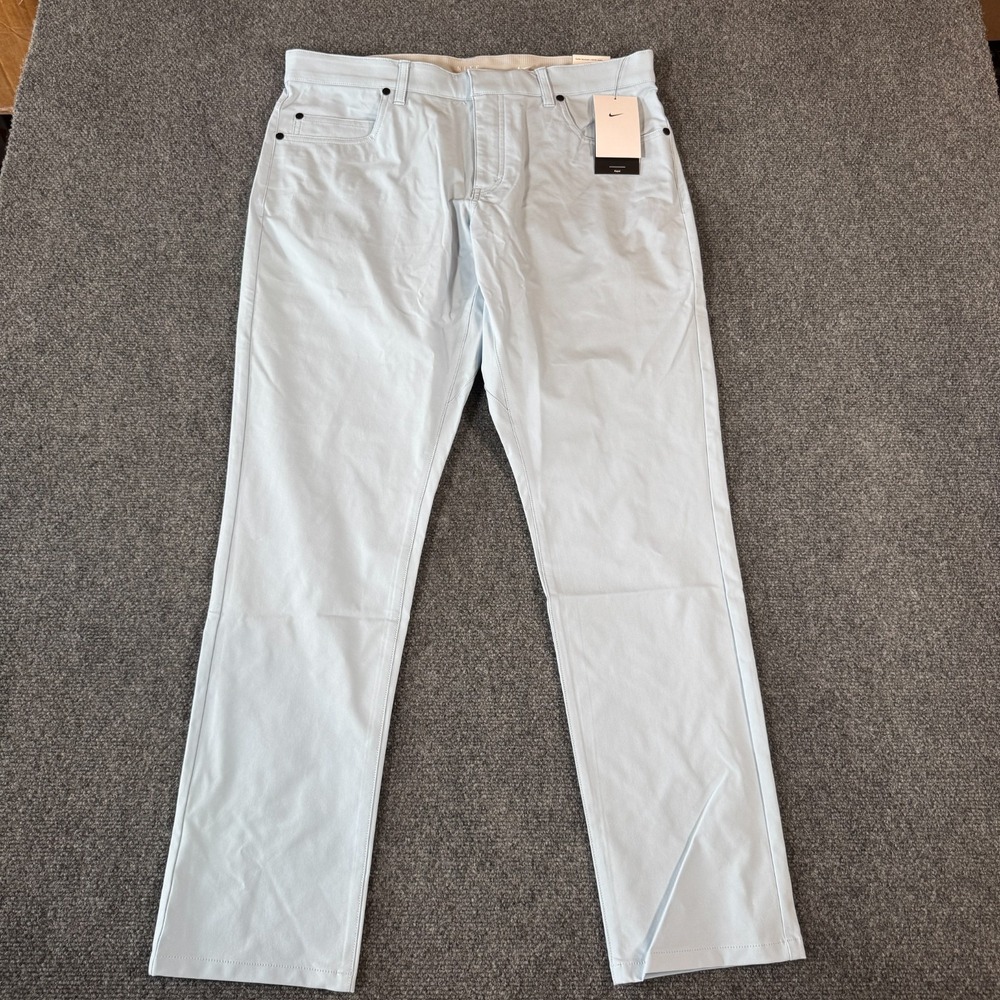 Nike Tour Repel 5 Pocket Slim Fit Golf Pants Mens Size 34x32 Sky Blue NWT